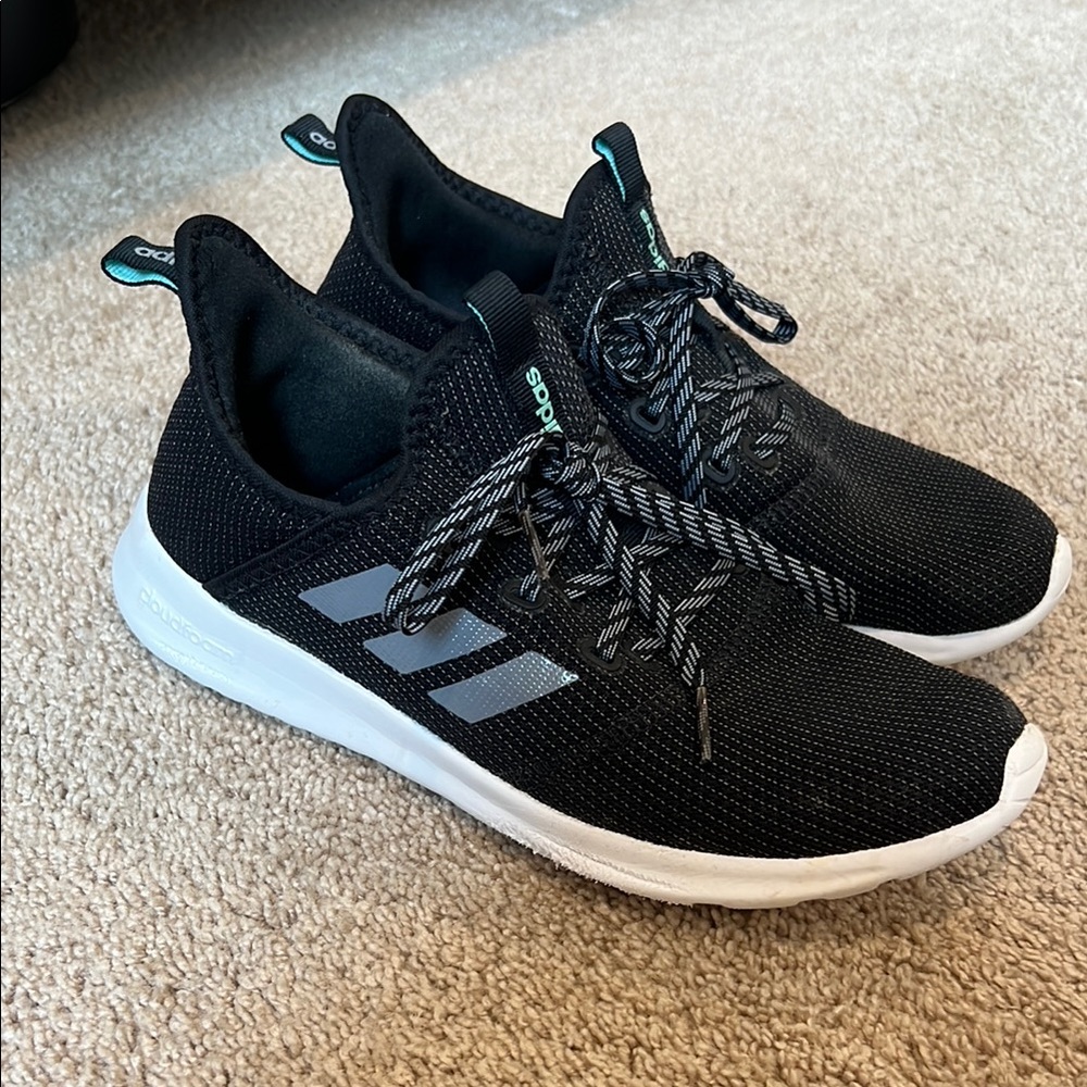 Black and White Adidas Sneakers